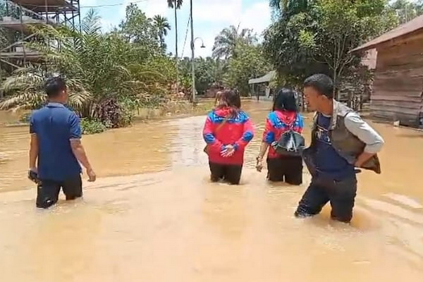 2 Hari Diguyur Hujan, Wilayah Utara Kotim Terendam