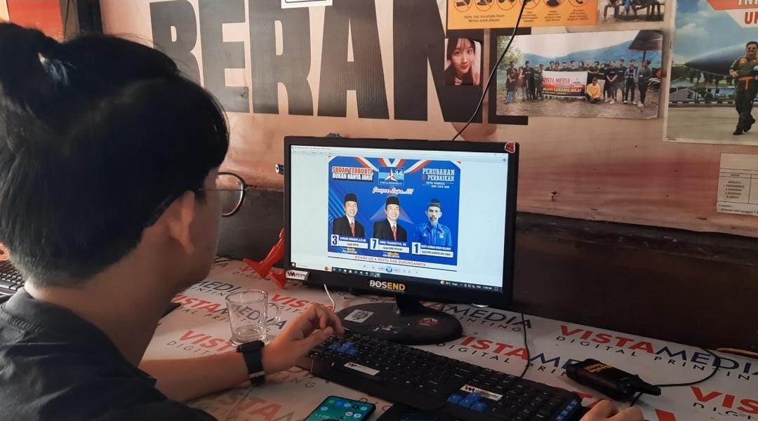 UMKM Percetakan di Pangkalan Bun Mulai Kebanjiran Pesanan Jelang Pemilu