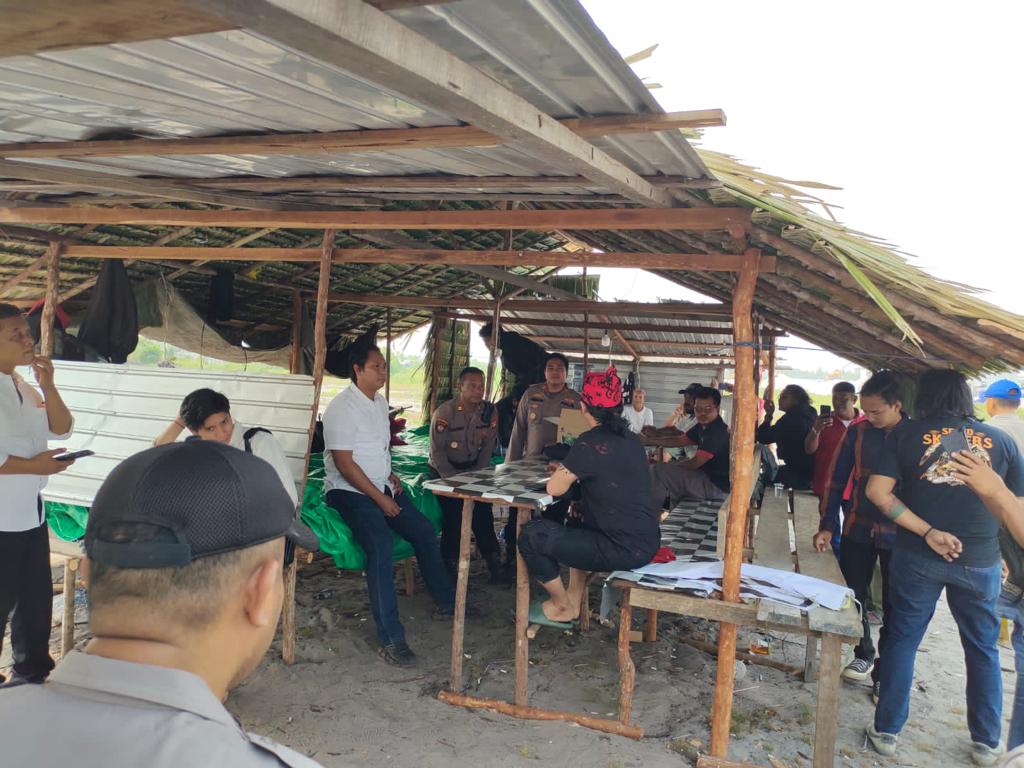 Polres Kobar Mediasi Permasalahan Sengketa Lahan di Desa Kubu
