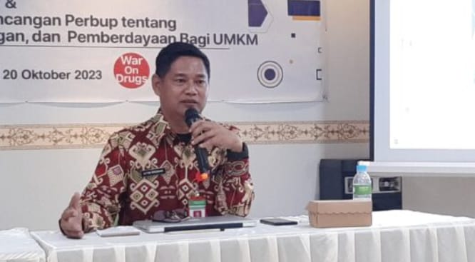 Gelar FGD, Disperindagkop UKM Kobar Susun Rancangan Peraturan Bupati