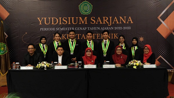 45 Mahasiswa Fakultas Teknik UMPR Ikut Yudisium 2023