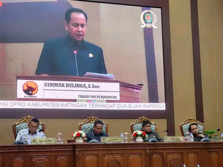 Fraksi PDI-P Apresiasi Keseriusan Pemerintah Katingan Terkait Dua Raperda
