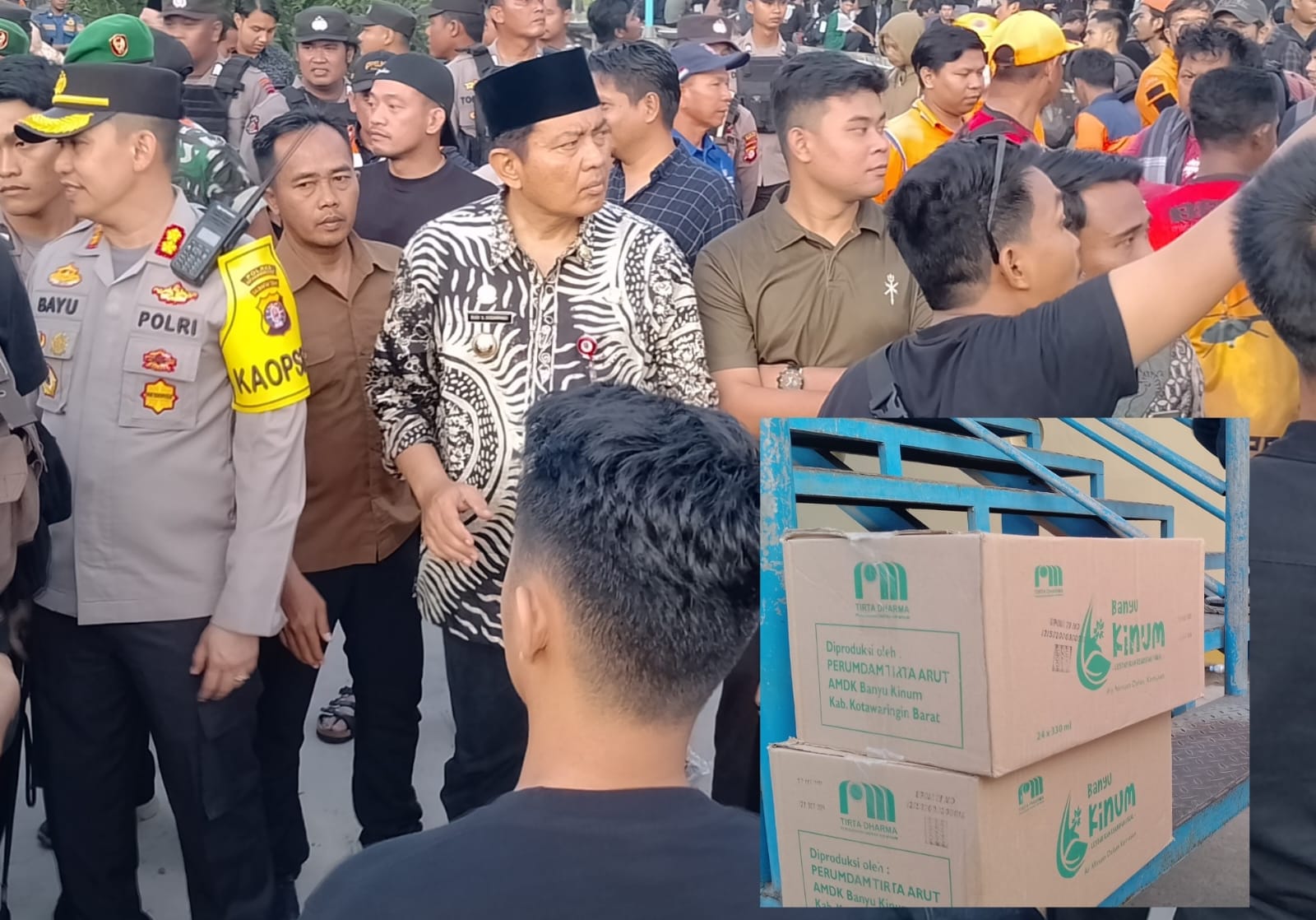 Pj Bupati Kobar Apresiasi Banyu Kinum yang Sambut Kedatangan HMI di Pelabuhan Panglima Utar