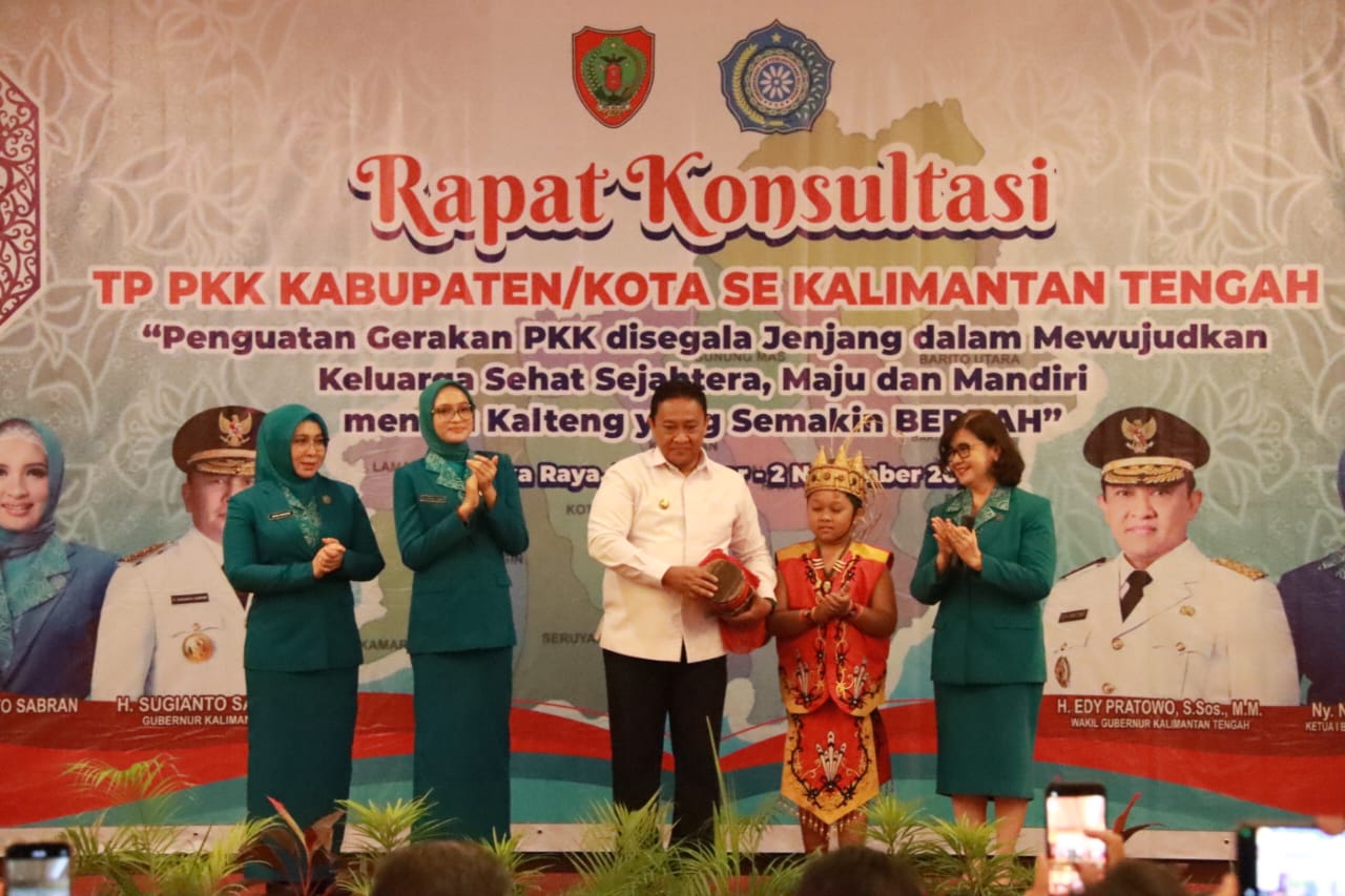 Wagub Buka Rakon Tim Penggerak PKK Tingkat Provinsi Kalteng Tahun 2023