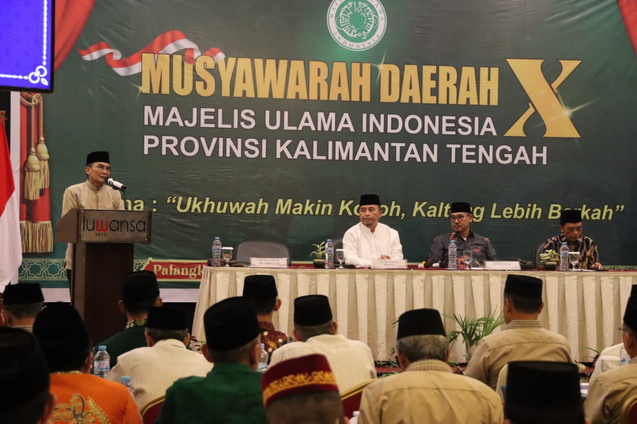 Musyawarah Daerah X MUI Provinsi Kalteng 2023 Diharap Perkokoh Semangat Persatuan Umat