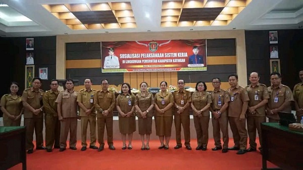 Pemkab Gelar Sosialisasi Sistem Kerja Secara Luring dan Daring
