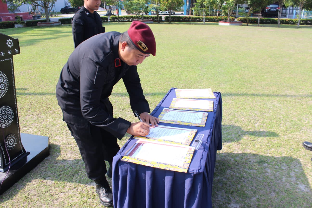 Lapas Kelas IIB Pangkalan Bun Gelar Apel Siaga Nataru dan Ikral Netralitas Pemilu 2024