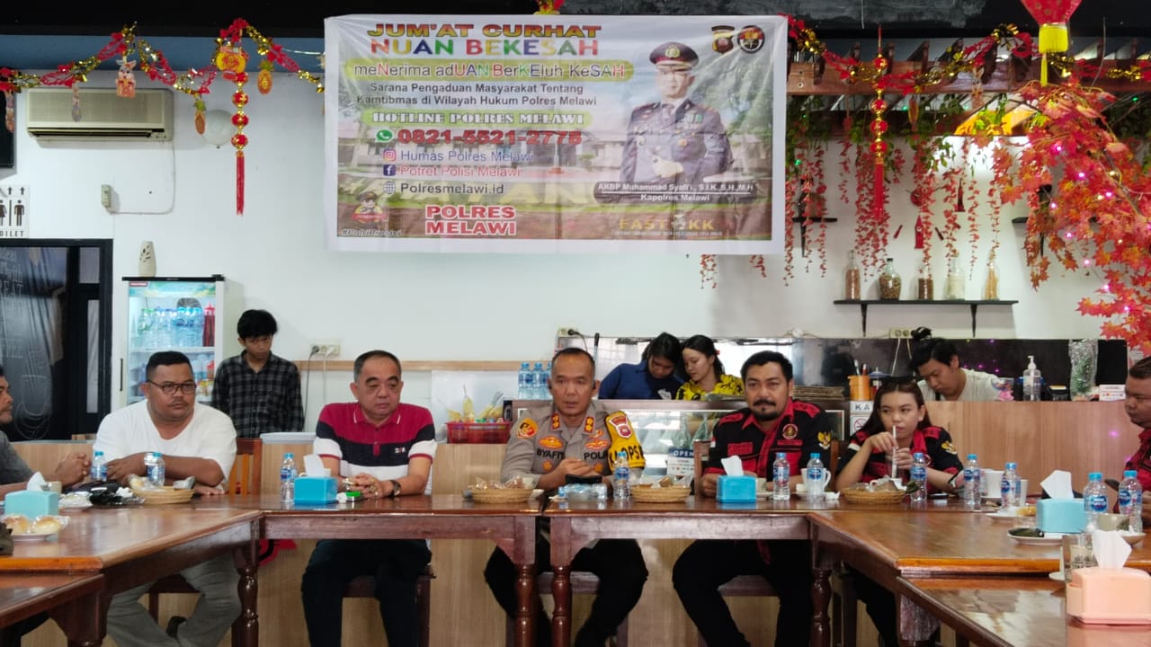 Kapolres Melawi Harap Masyarakat Jangan Mudah Sebarkan Hoax, Saleh Tapa: Kami Sangat Mendukung
