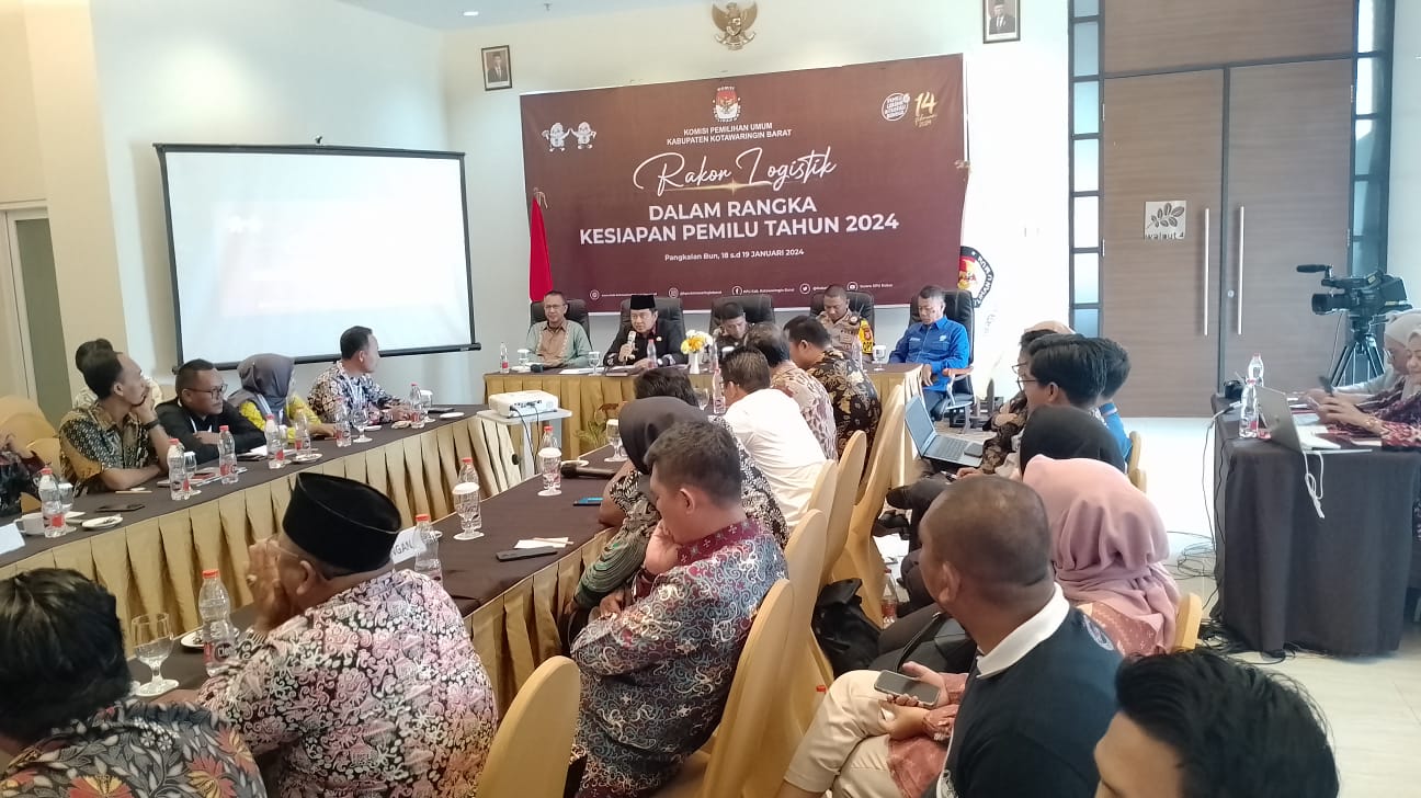 KPU Kobar Rakor Bersama Instansi Terkait Bahas Potensi Kerawanan Distribusi Logistik Pemilu