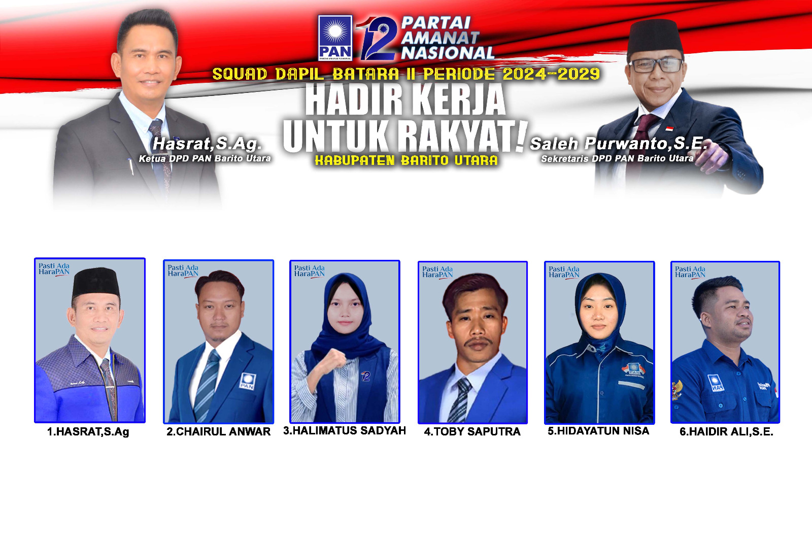 PAN Barito Utara Tawarkan Perubahan, Berikut Daftar Caleg Dapil Dua dalam Pileg 2024