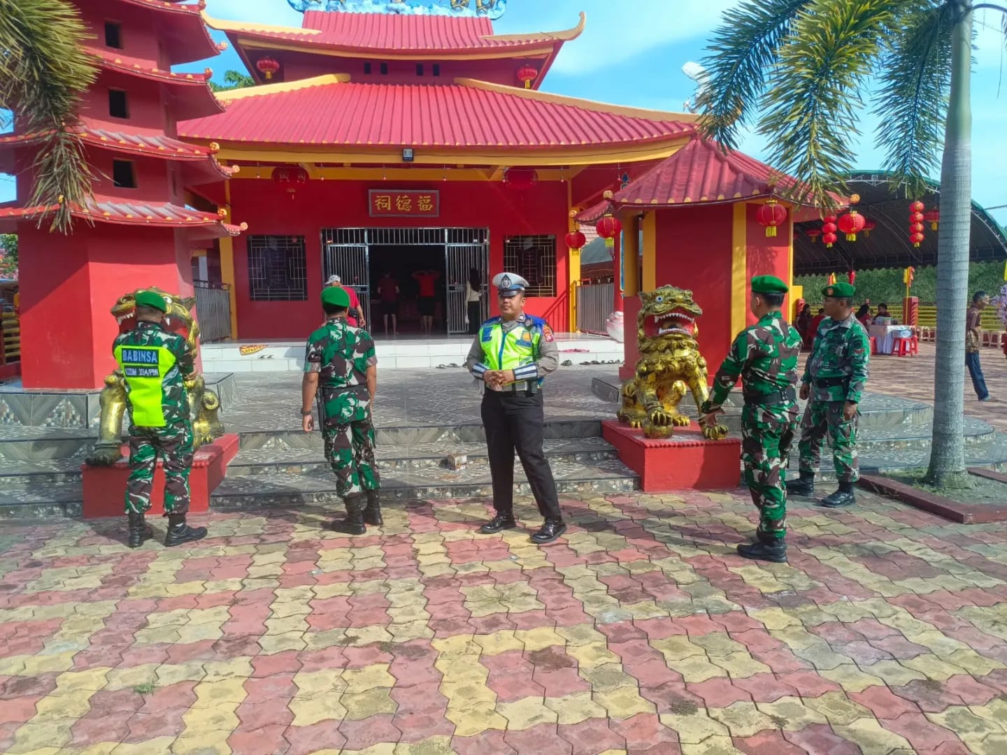 Perayaan Imlek, Kodim 1014 Pangkalan Bun Laksanakan Patroli Pengamanan Vihara
