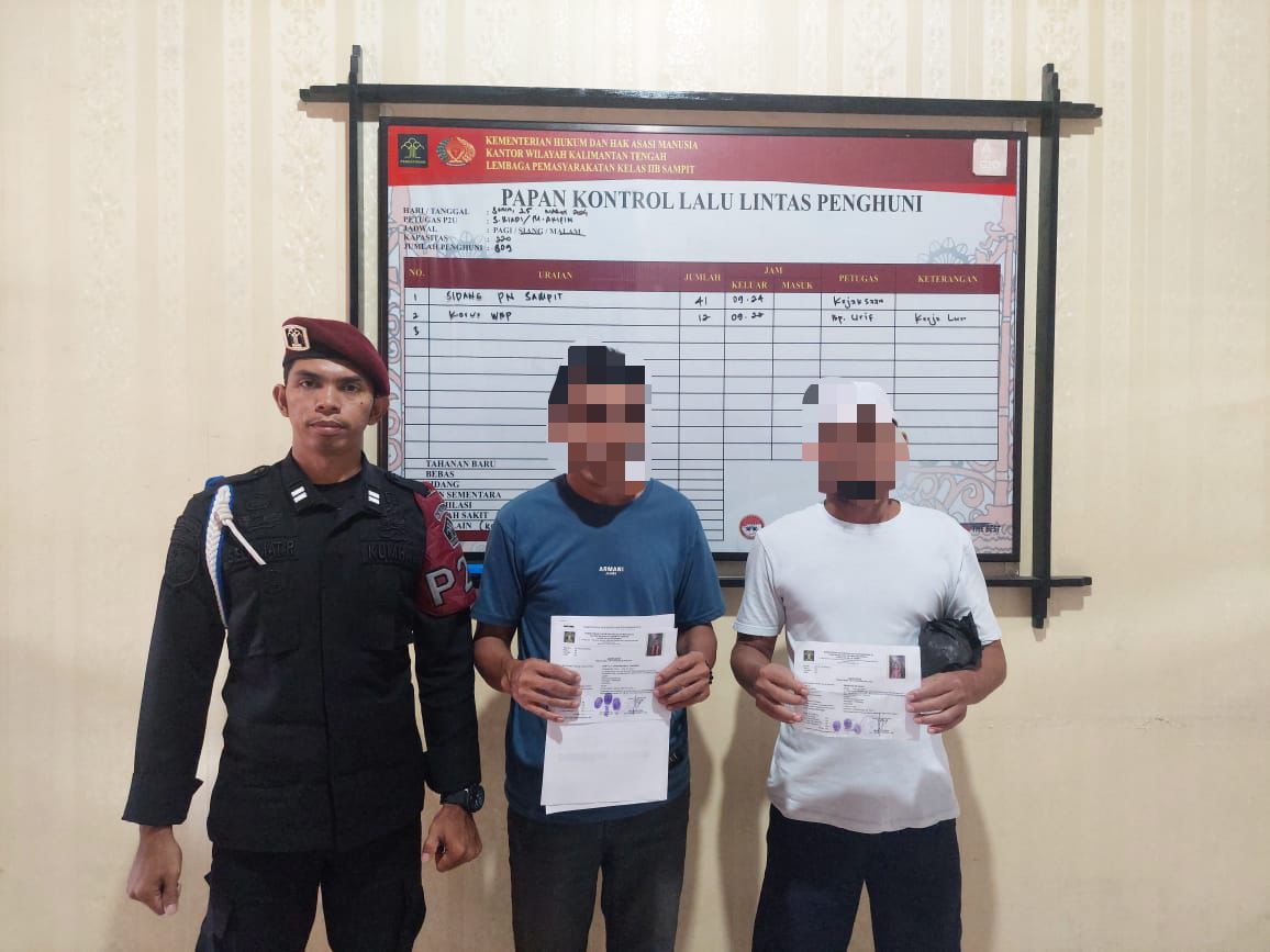 Dua Warga Binaan Mendapatkan Program PB dan CB di Lapas Sampit