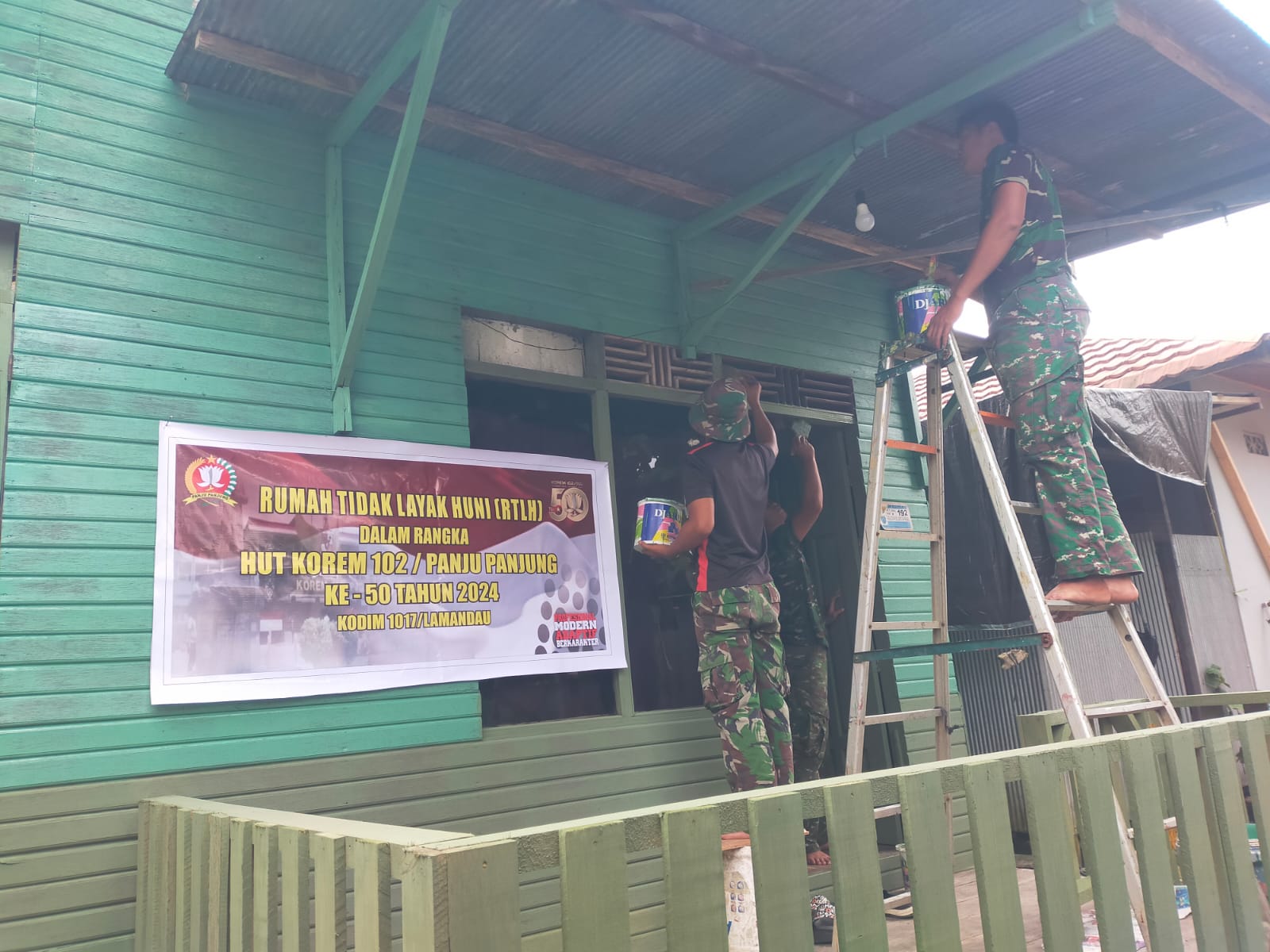 Kodim Lamandau Selesaikan Rehab Rumah Tak Layak Huni Milik Warga