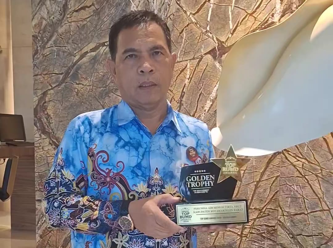 Top CEO BUMD 2024 Disematkan untuk Direktur PDAM Tirta Arut Kobar Sapriansyah