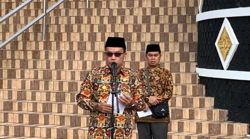 Sekda Rendy Hadiri Acara Bimbingan Manasik Haji Calon Jamaah Sukamara