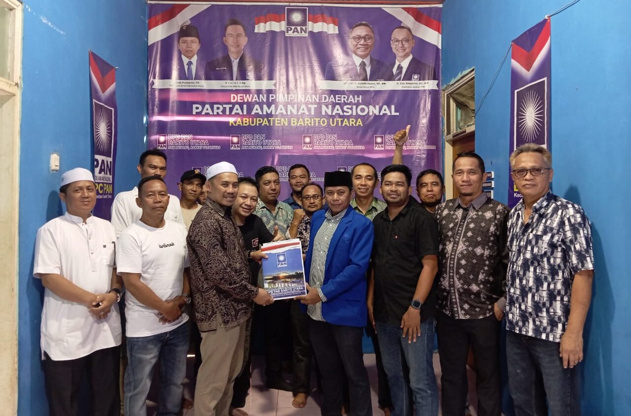 Datangi DPD PAN Barito Utara, PKB Ambil Formulir Pendaftaran Balon Bupati untuk H Gogo Purman Jaya