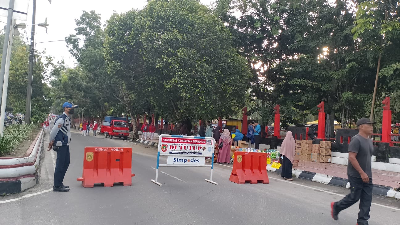 Car Free Day Pangkalan Bun Sepi Pengunjung di Minggu Kedua Pasca Lebaran