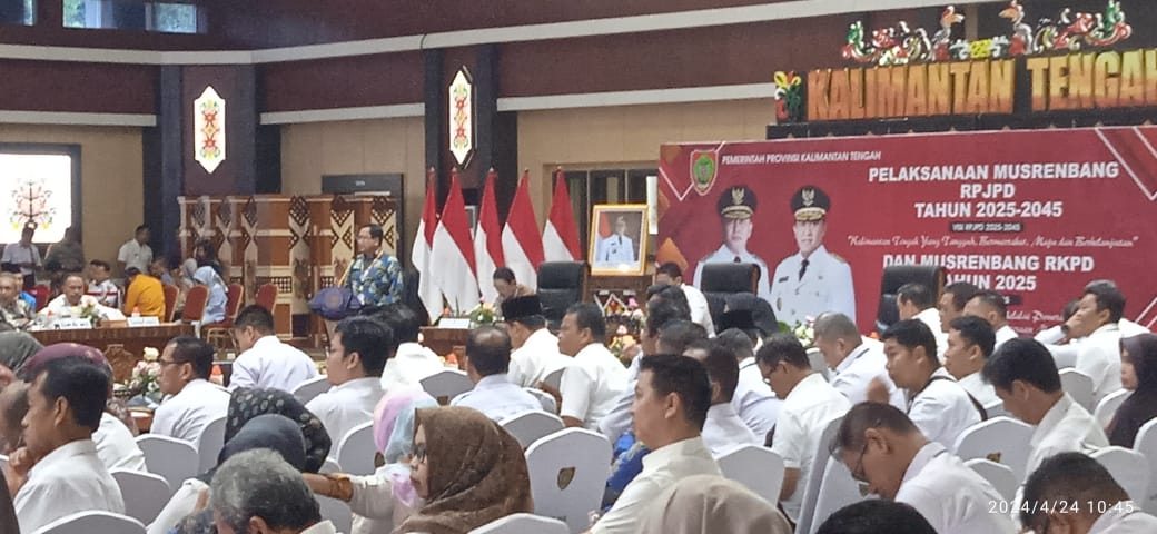 Menuju Indonesia Emas, Wagub Kalteng Buka Musrenbang RPJPD Tahun 2025-2045