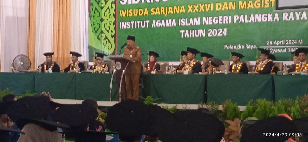 Pemprov Harap Wisudawan IAIN Mampu Menjadi Pelopor di Tengah Masyarakat Kalteng