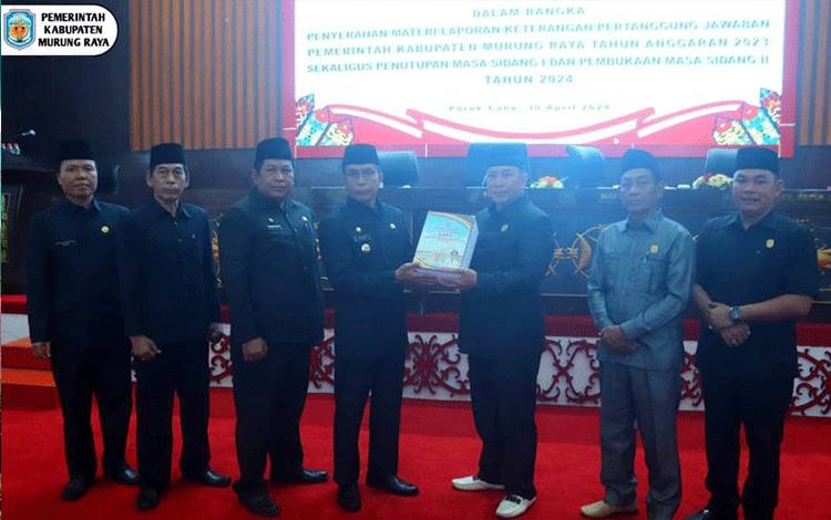 DPRD Gelar Paripurna LKPJ Pemkab Mura Tahun 2023