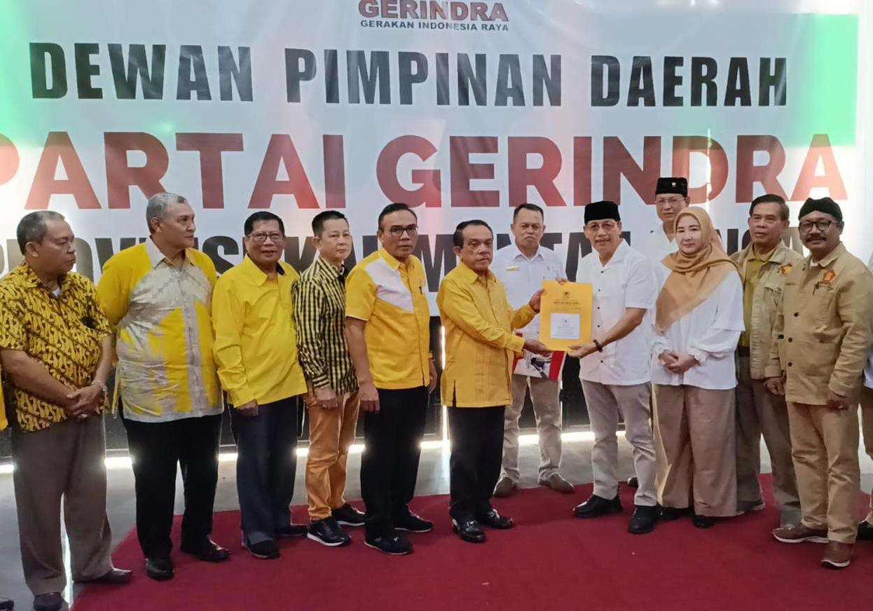Beri Isyarat Koalisi, Abdul Razak Daftar Cagub Kalteng ke Partai Gerindra