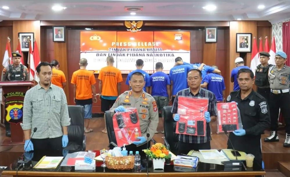 Polres Kobar Ungkap Jaringan Pengedar Sabu, Tiga Orang Ditangkap