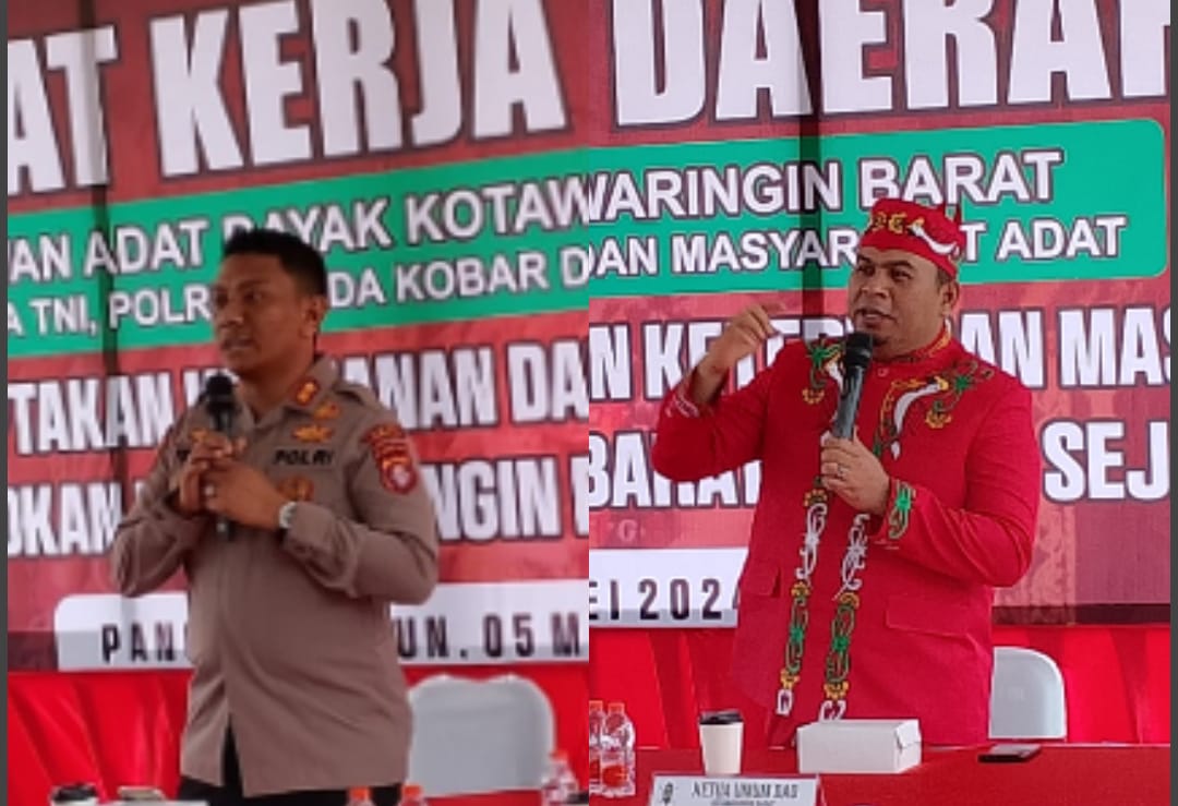 Hadiri Rakerda DAD, Kapolres Kobar Sampaikan Komitmen Penangangan Pencurian Kelapa Sawit