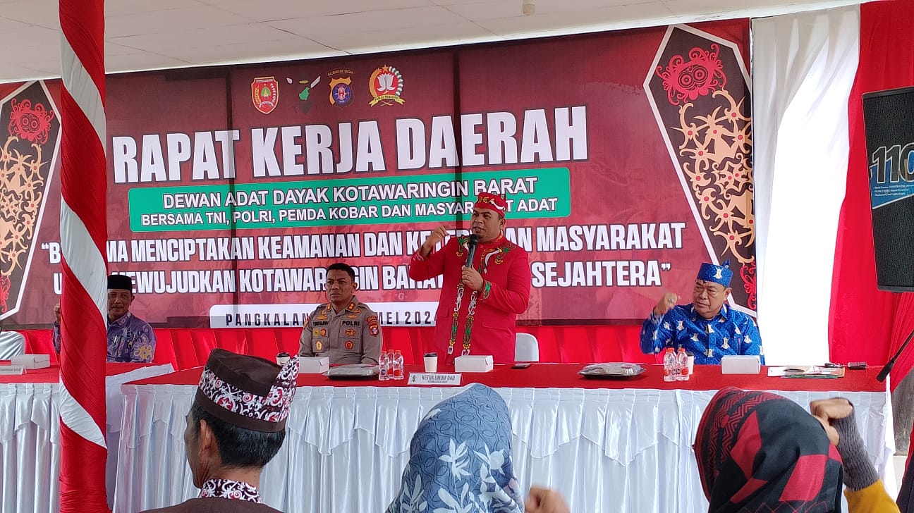 Perkuat Kamtibmas, DAD Kobar Gelar Rakerda Bersama TNI-Polri dan Pemkab