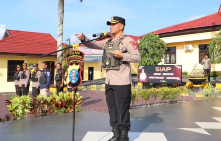 Kapolres Kobar Minta Anggota Waspada, Siaga Satu Masih Diberlakukan