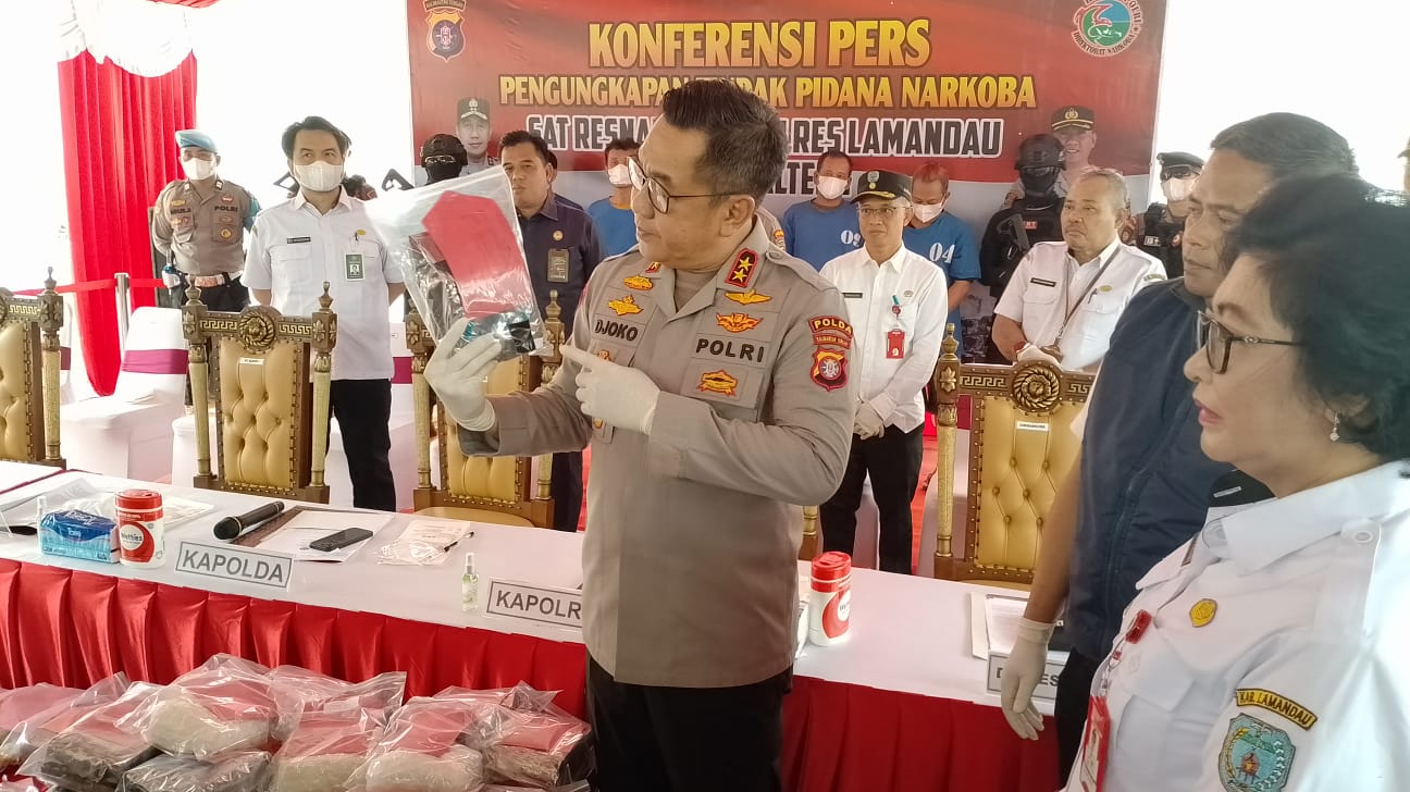 Gagal Beredar Sabu 33 Kg, Kapolda Kalteng Djoko Poerwanto Sebut 660 Ribu Jiwa Terselamatkan dari Narkoba