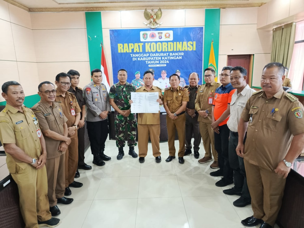 Pemkab Katingan Tetapkan Status Siaga Penanganan Darurat Bencana Banjir