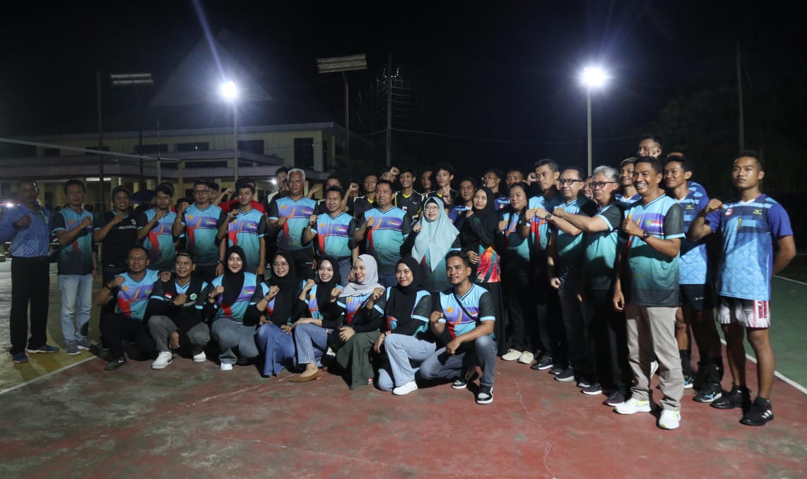 Jaring Bibit Atlet Unggul, Kaspinor Buka Turnamen Bola Voli Bupati Cup 2024