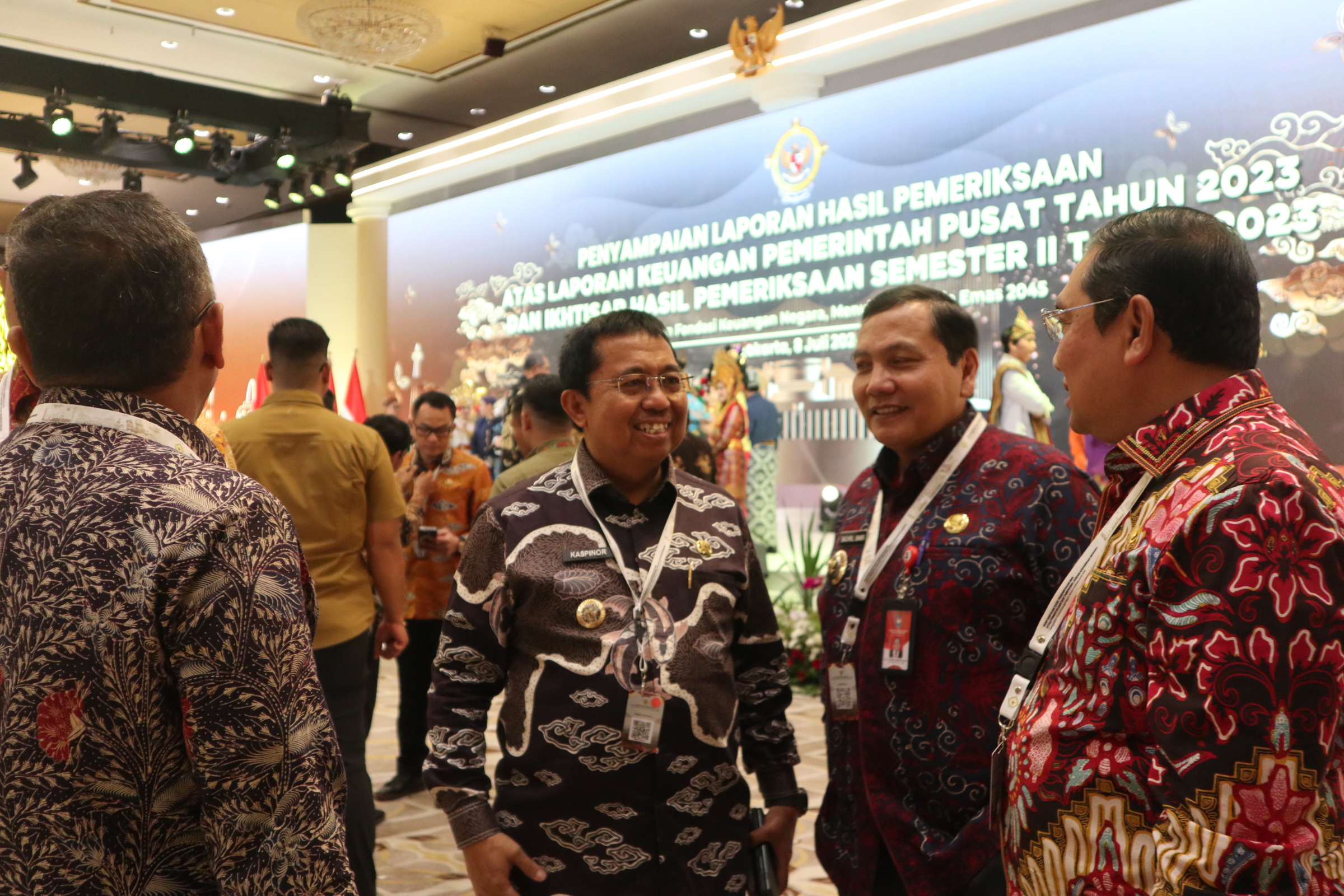 Pj Bupati Sukamara Hadiri Penyampaian LKPP Nasional BPK RI