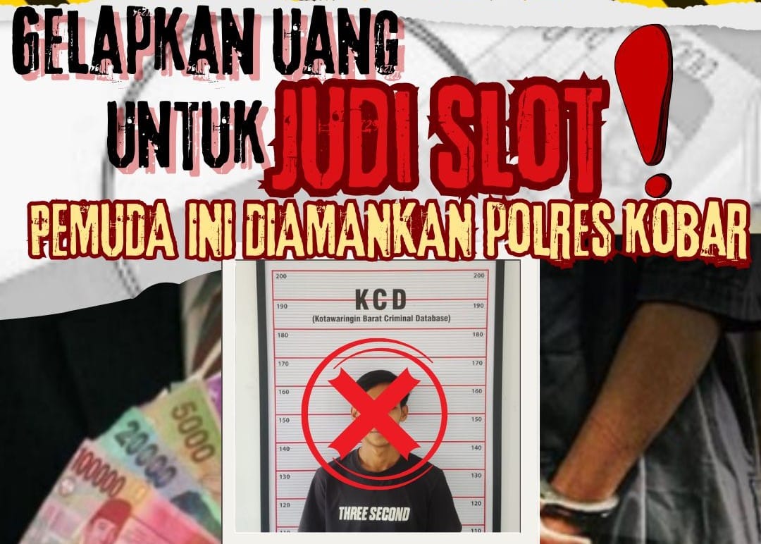 Tega! Helper Kendaraan di Kobar Gelapkan Uang Perusahaan demi Judi Slot