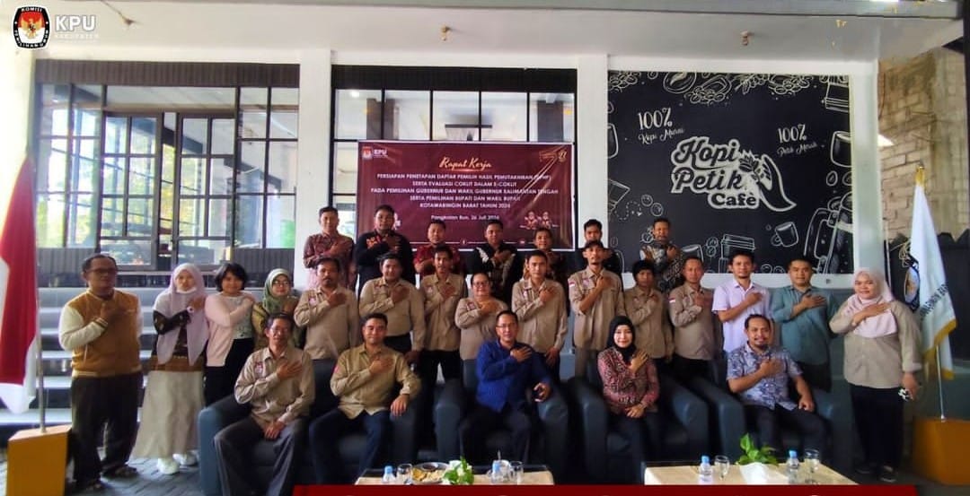 KPU Kobar Gelar Rapat Kerja Persiapan Penetapan DPHP dan Evaluasi Aplikasi E-Coklit