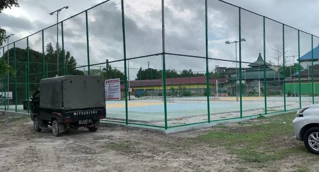 Lapangan Bola Voli Tarmili Siap Digunakan, Sarana Lompat Jauh Sedang dalam Pembangunan