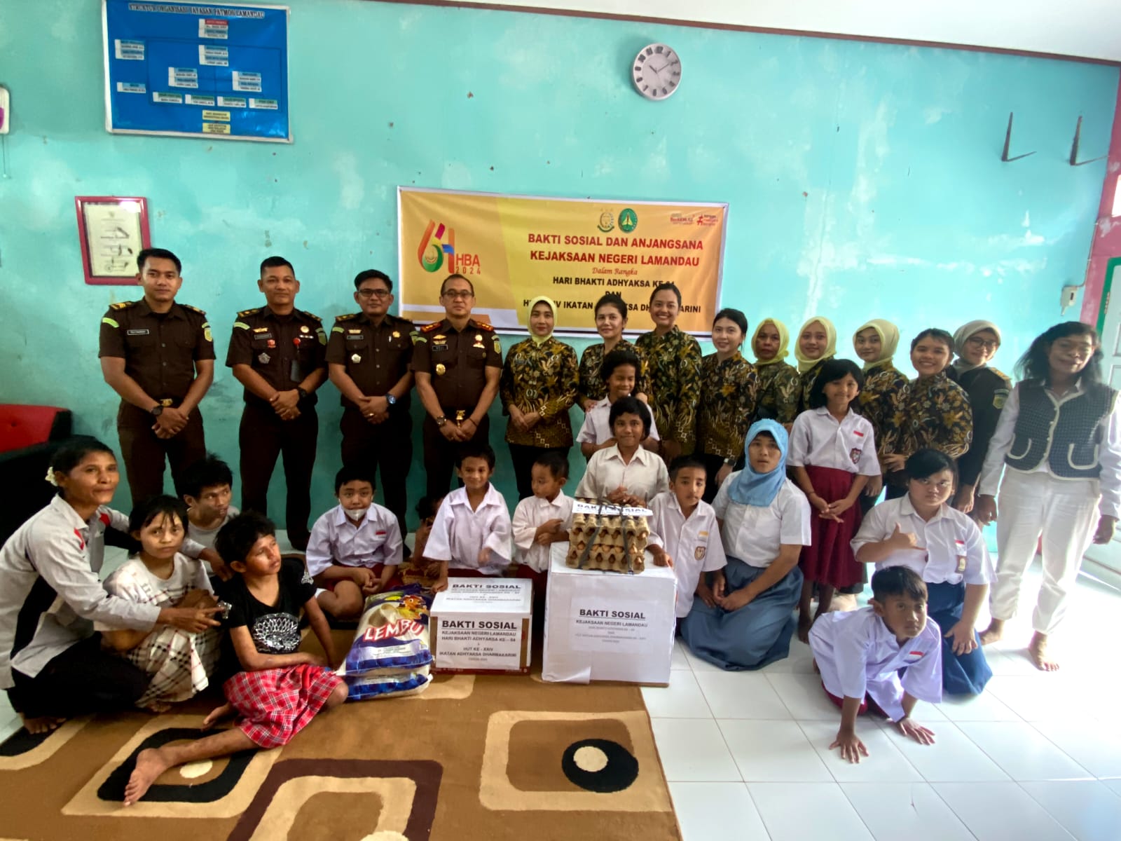 Peringati Hari Bhakti Adhyaksa ke-64, Kejari Lamandau Gelar Sejumlah Kegiatan Sosial