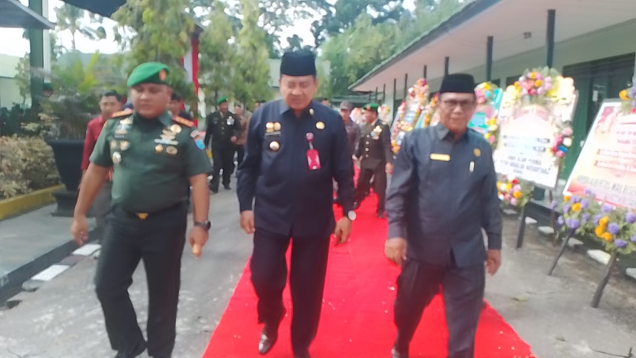 Pj Bupati Kobar Hadiri Penyambutan dan Pelepasan Dua Perwira Tinggi TNI Kodim 1014 Pangkalan Bun