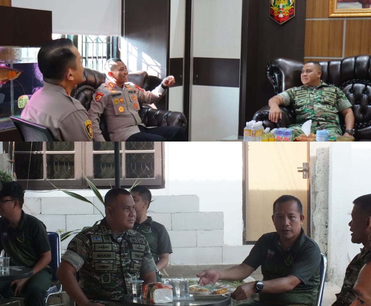 Letkol Inf Makin Jalin Sinergi, Silaturahmi dengan Kapolres dan Kajari Kotawaringin Barat