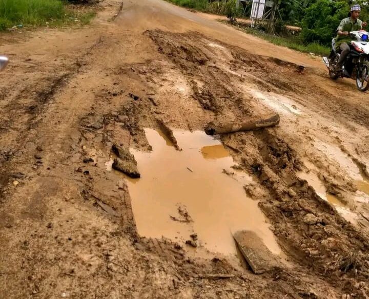 Kondisi Ruas Jalan Kabupaten Rusak Parah jadi Bubur Akibat Ini