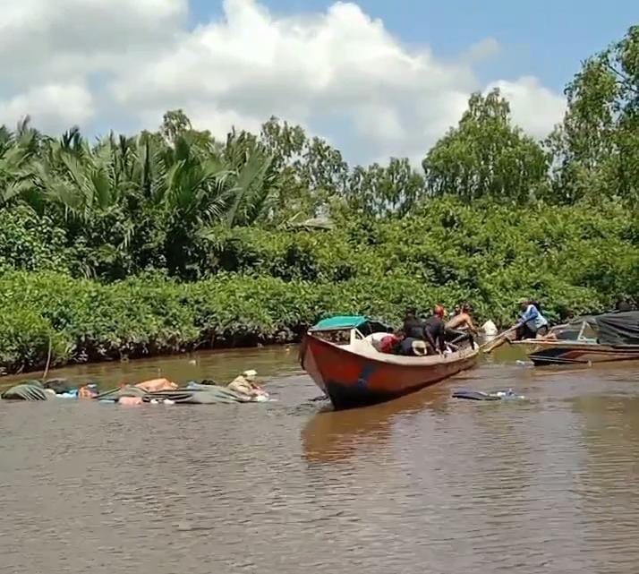 Taksi Sungai Alami Laka di Muara Hantipan, Satu Korban Meninggal Dunia