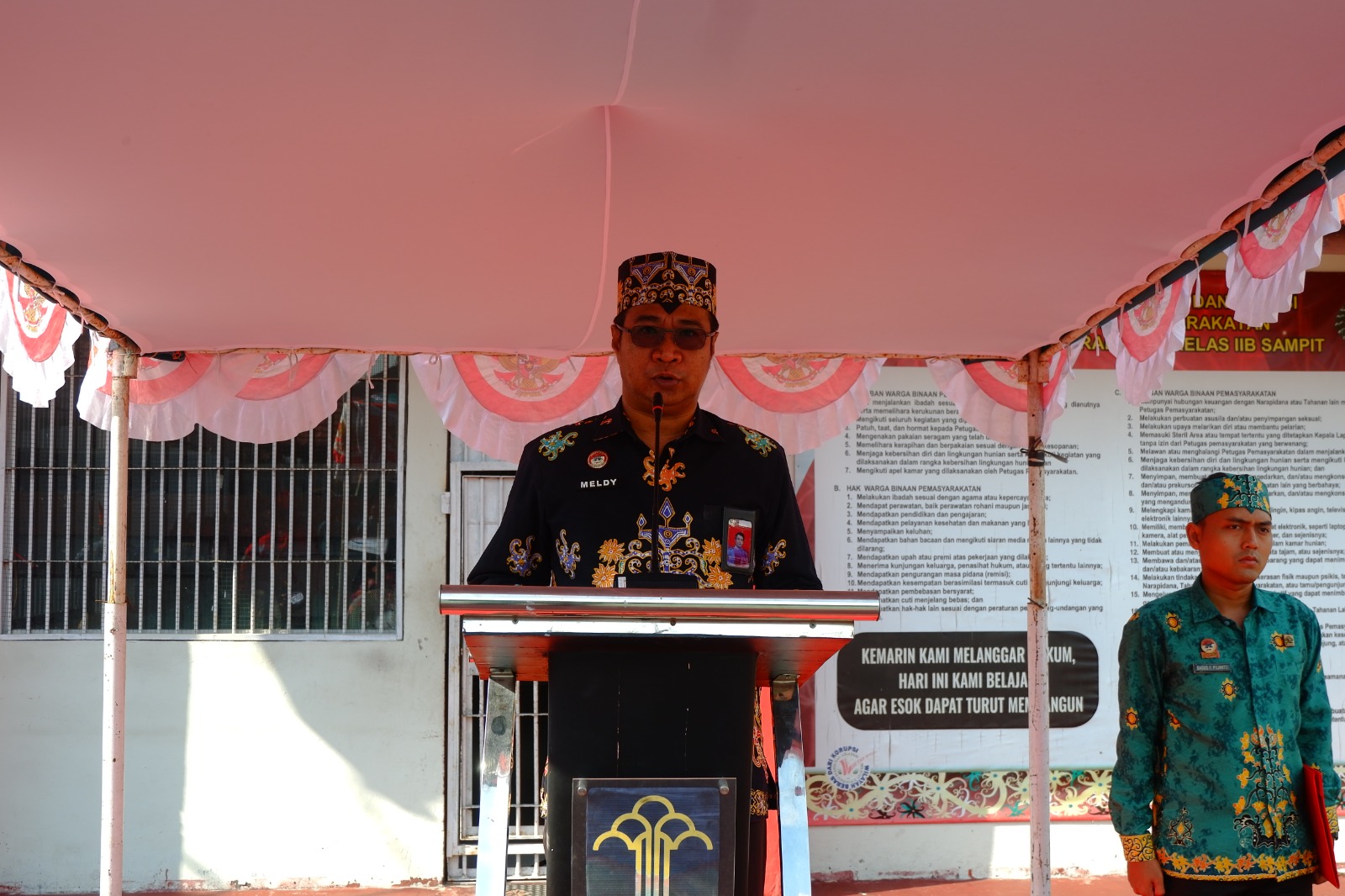 Lapas Sampit Gelar Upacara Kemerdekan Republik Indonesia ke-79