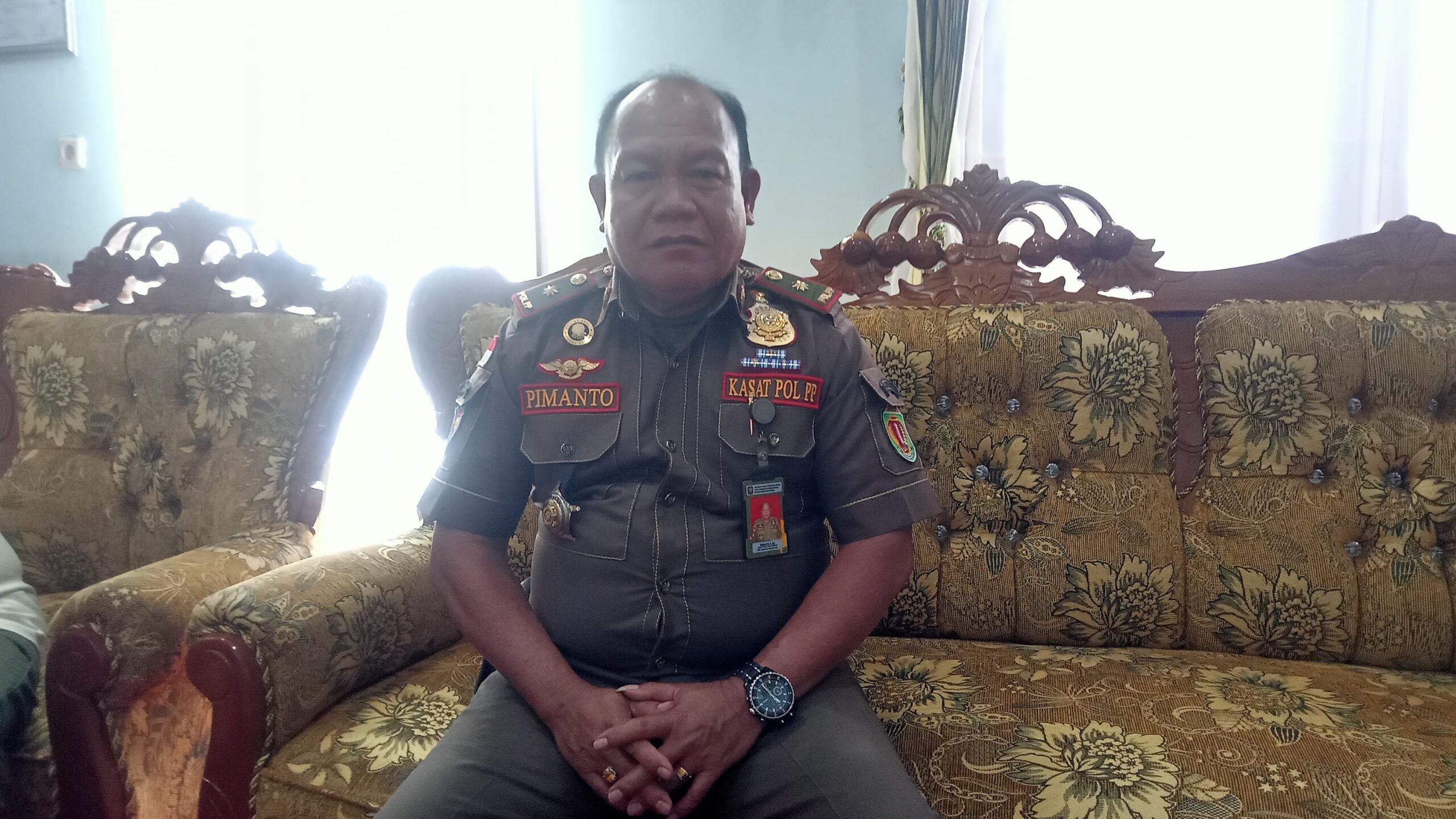 Satpol PP dan Damkar  Katingan Imbau Pendukung Paslon jaga Kamtibmas