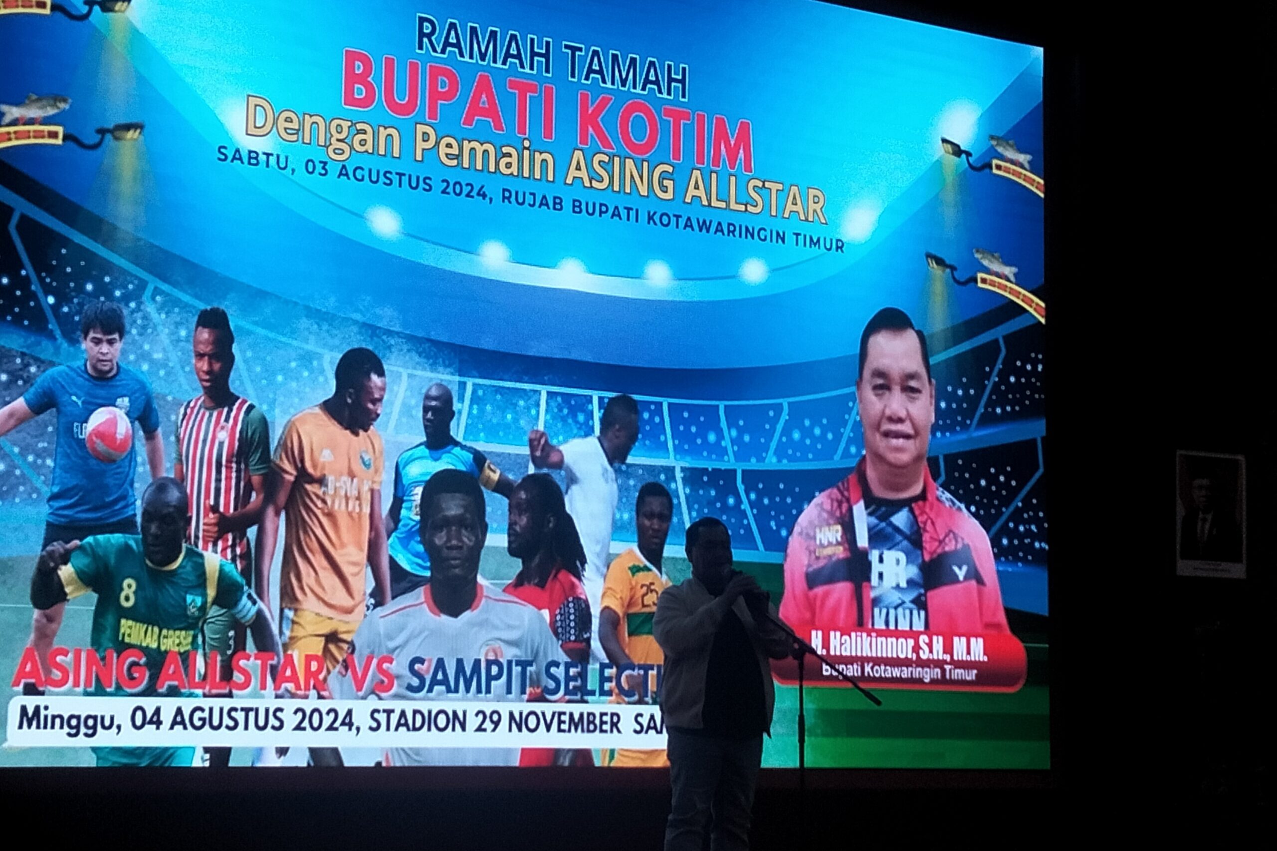 Pemkab Gelar HNR Exhibition Asing All Star Vs Sampit Selection, Upaya Bangkitkan Semangat Sepak Bola Kotim