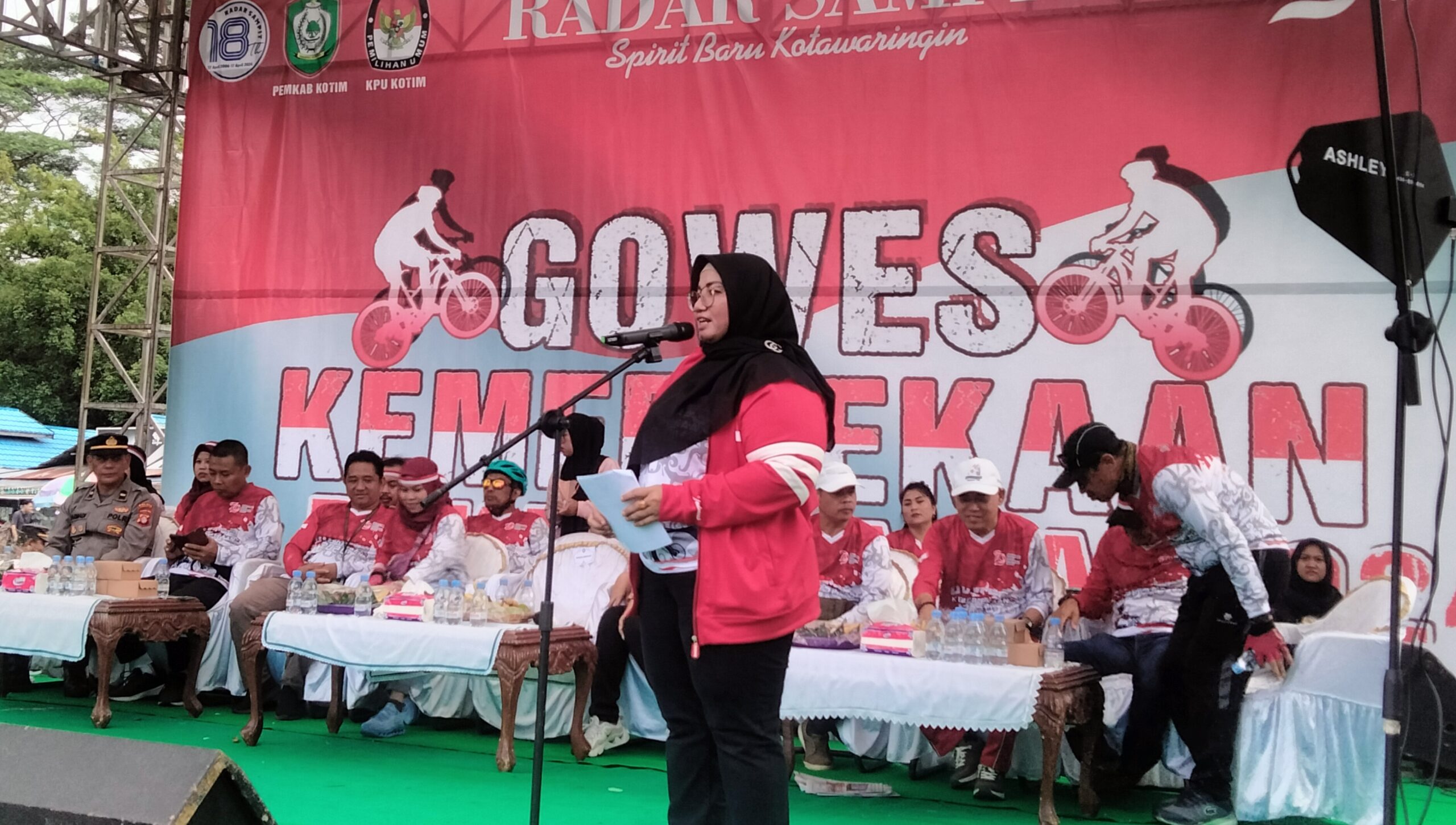 Ribuan Peserta Ramaikan Gowes Kemerdekaan HUT RI ke-79, Wabup Kotim: Isi Kemerdekaan Ini dengan kegiatan Positif