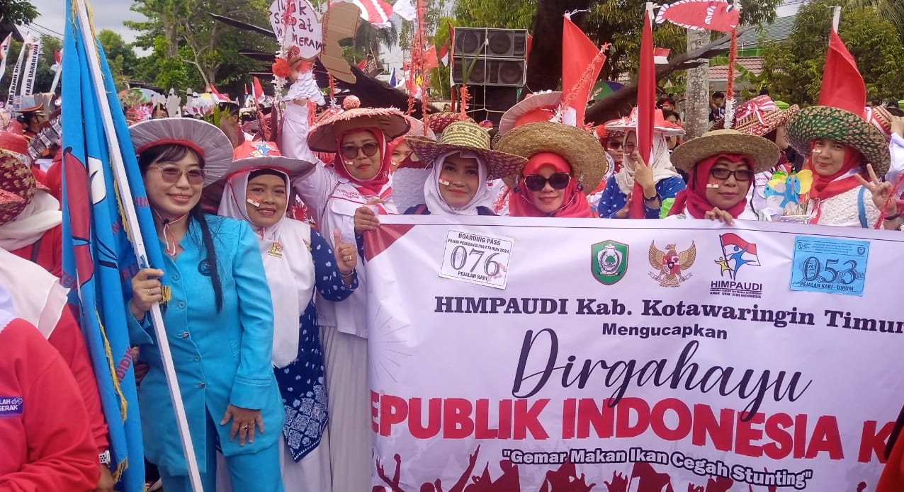 Meriahkan HUT RI ke-79, 251 Peserta Ikuti Pawai Pembangunan di Kotim