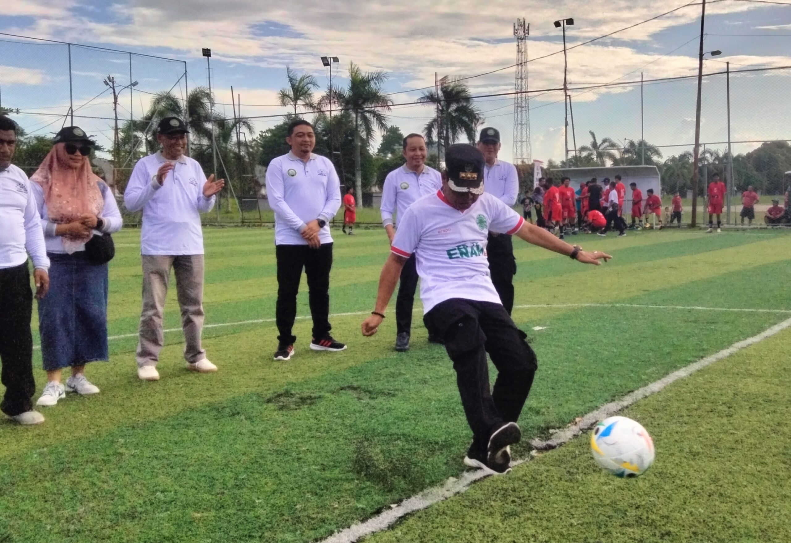 Meriahkan HUT Kemerdekaan RI ke-79, LPMK Baamang Barat Gelar Mini Soccer Antar RT