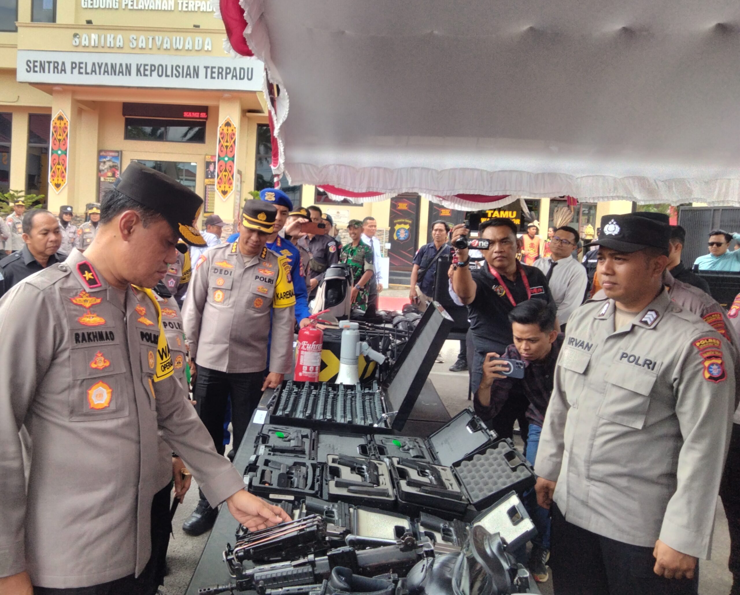 Cek Sarpras Pilkada dan Karhutla Polres Kotim, Wakapolda Kalteng: Kami Melihat Sudah Berjalan dengan Baik