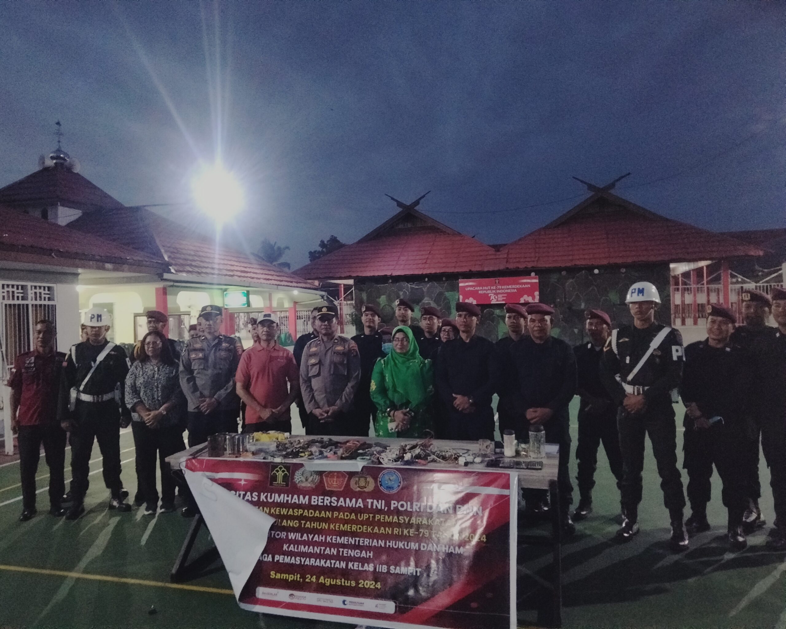 Razia Gabungan di Lapas Sampit Ditemukan Barang Terlarang