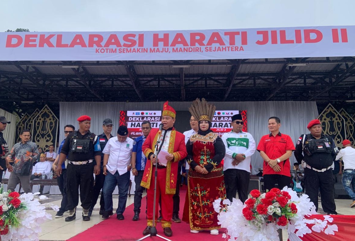 Lantang Deklarasikan Harati Jilid II, Halikinnor Katakan Siap Lanjutkan Perbaikan Kotim